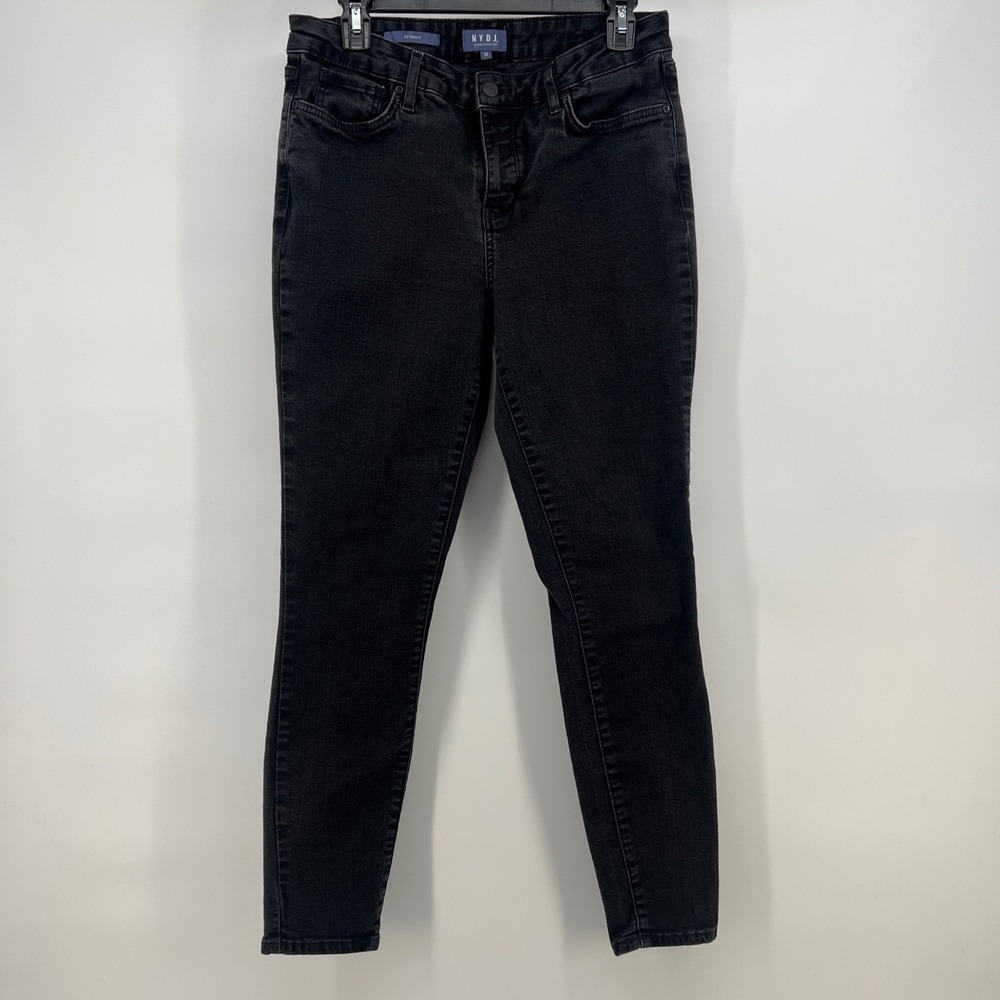 NYDJ Skinny Jeans Women's Size 10 Black Lift Tuck Technology